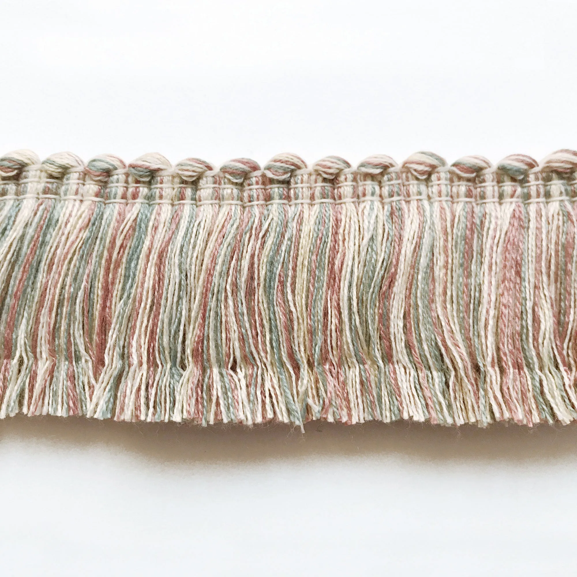 Teal and Mauve High Quality Decorative Brush Fringe Trim by the yard