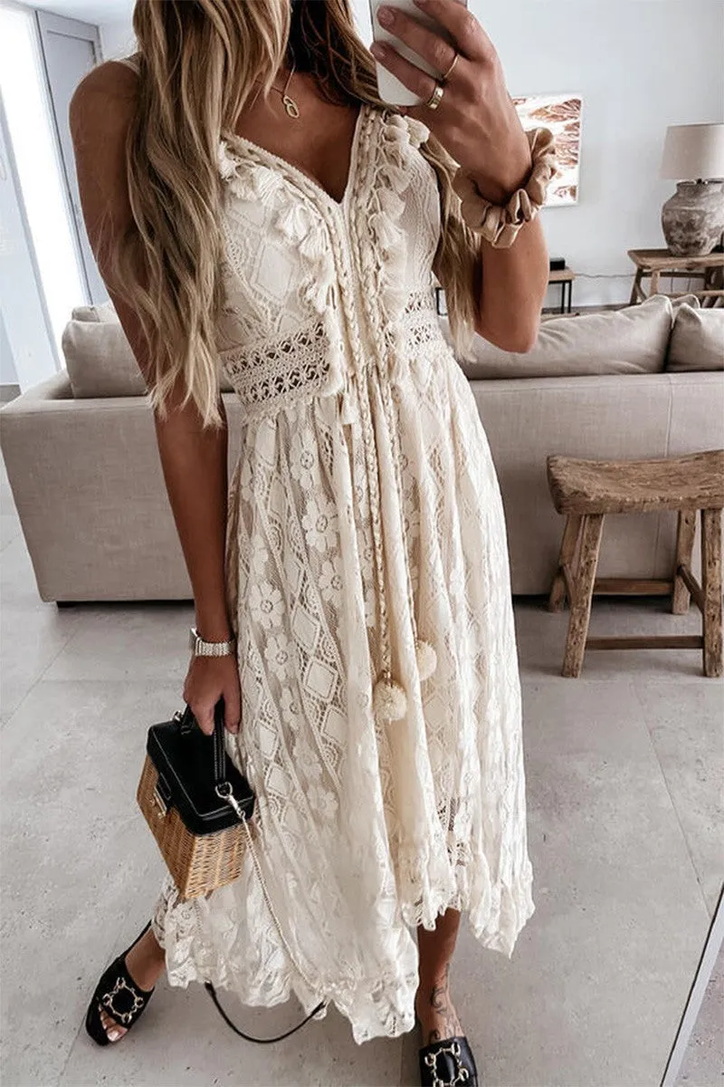 Tesla Tassel Maxi Dress