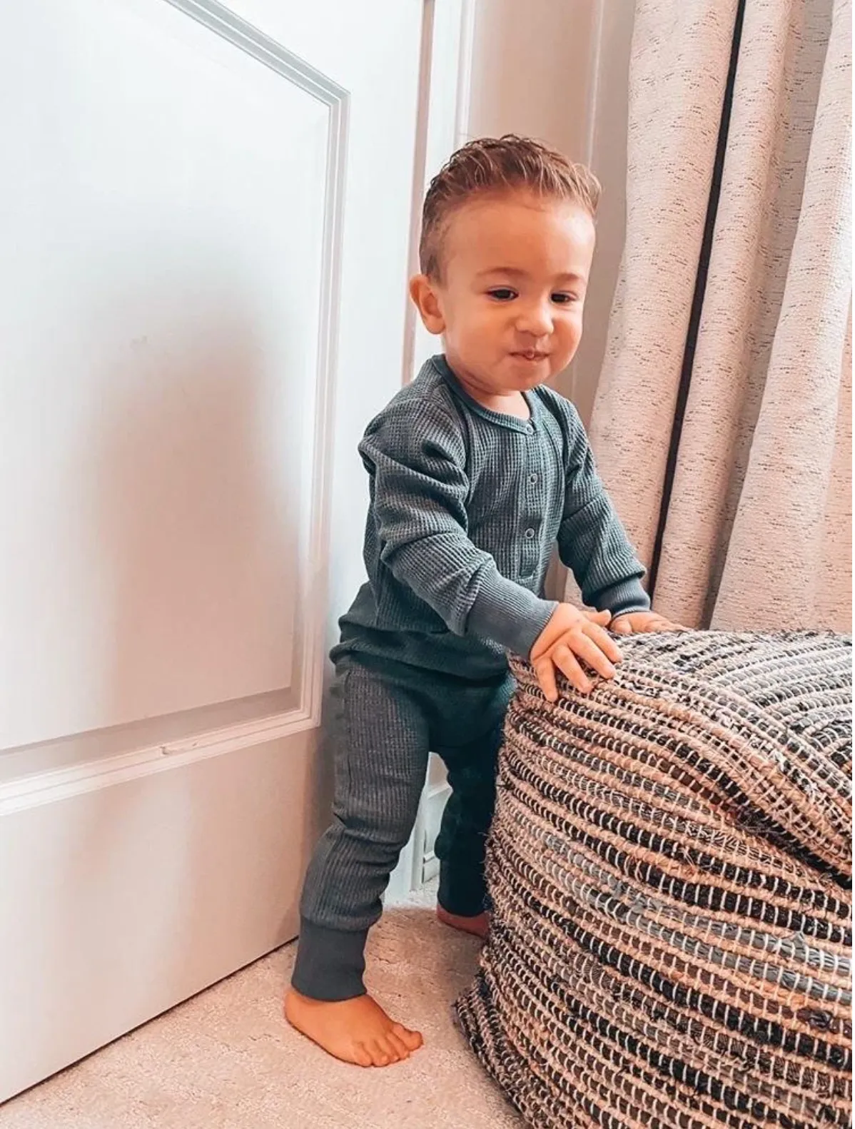 Thermal Romper // Navy