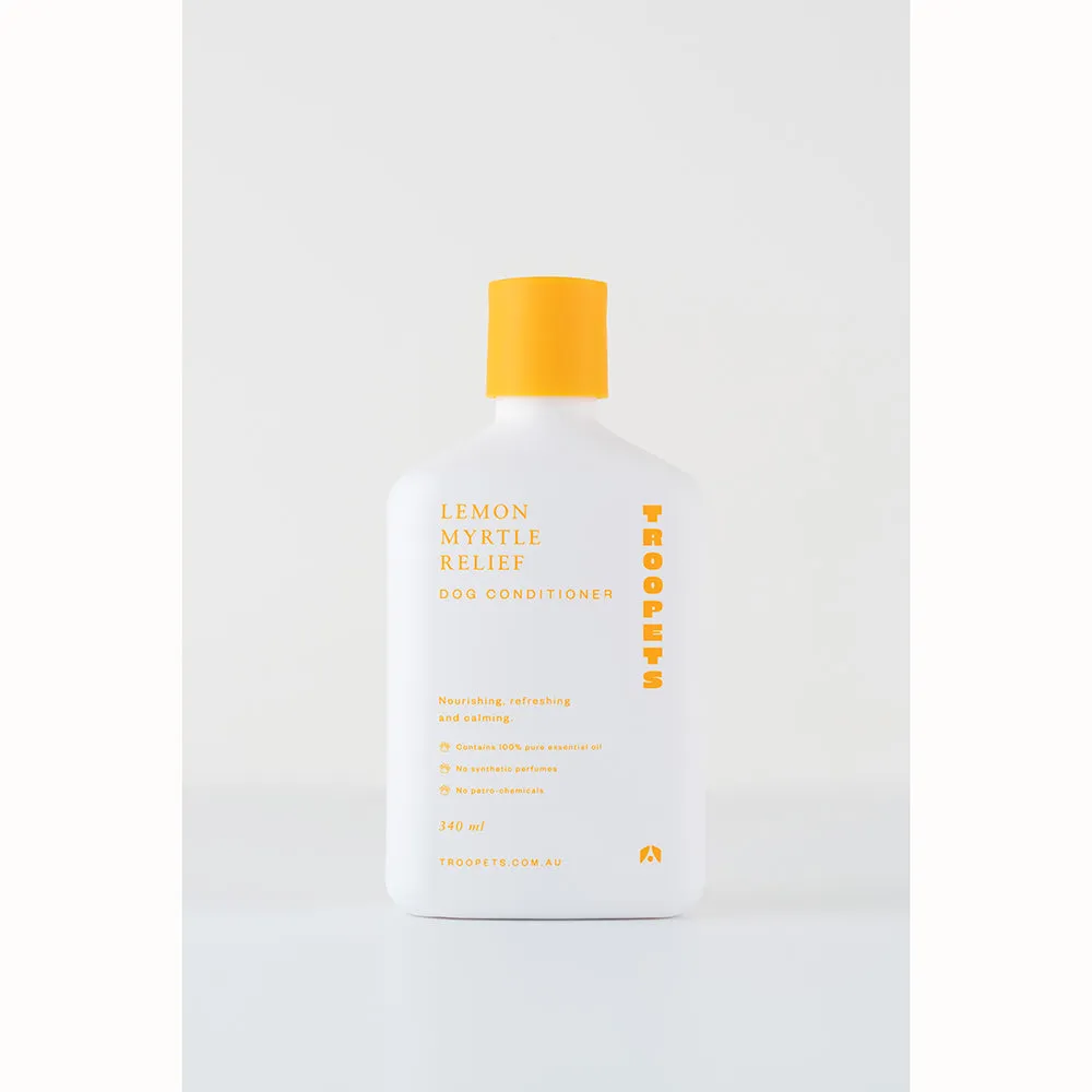 Troopets Dog Conditioner Lemon Myrtle Relief 340ml