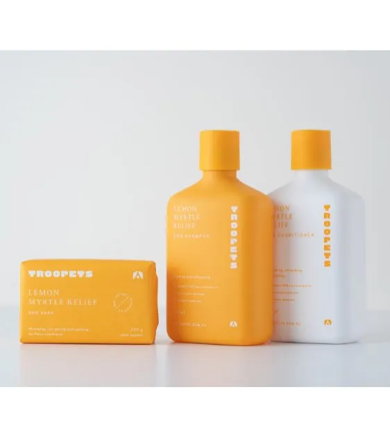 Troopets Essential Oil Dog Shampoo (Lemon Myrtle Relief)