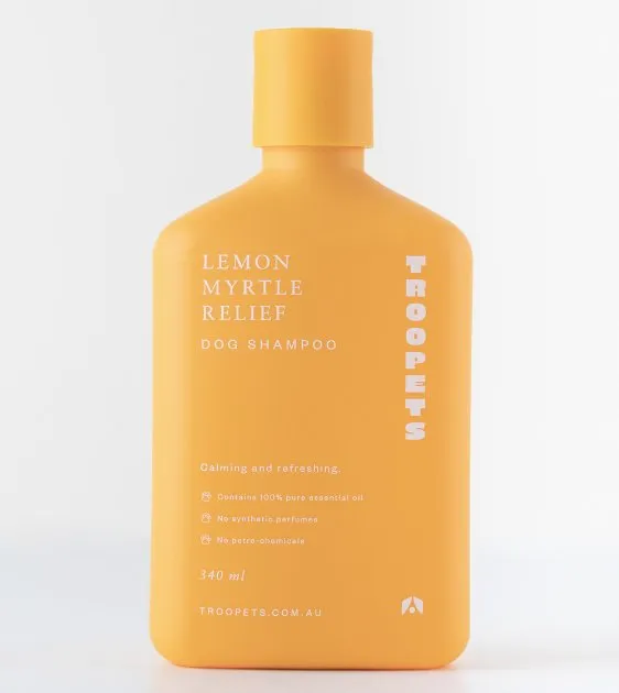 Troopets Essential Oil Dog Shampoo (Lemon Myrtle Relief)