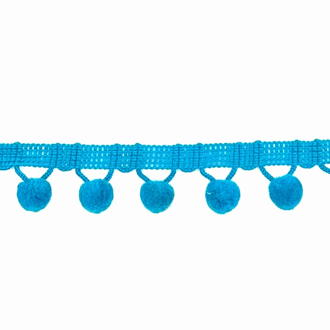 Turquoise High Quality Decorative Ball Trim by the yard
