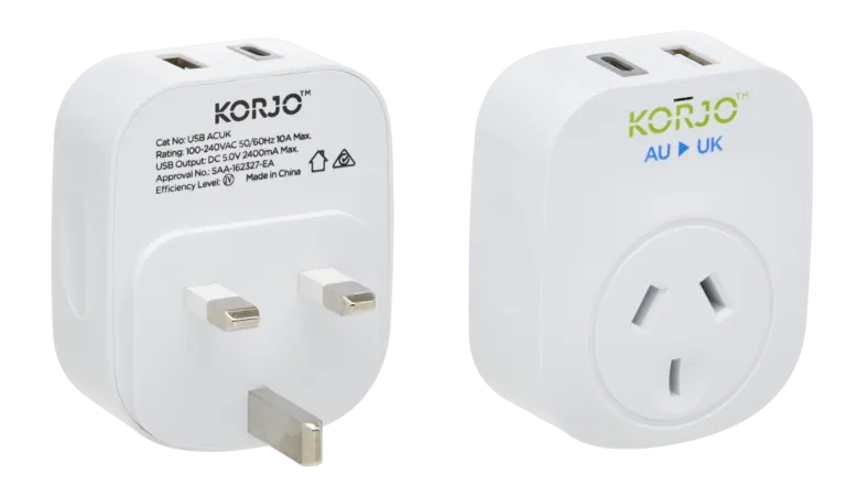 USB A C & Power Adaptor for UK (USB ACUK)