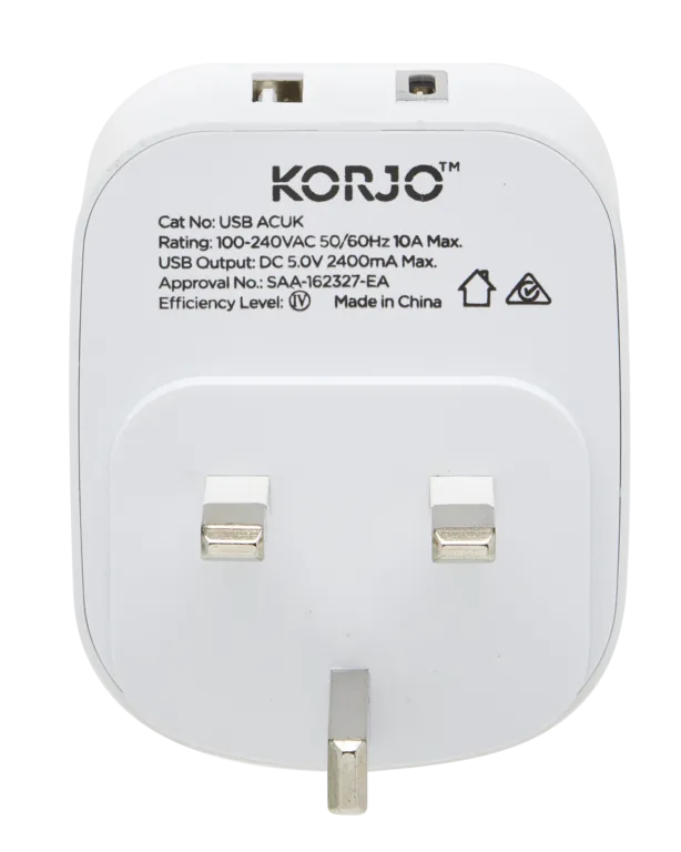 USB A C & Power Adaptor for UK (USB ACUK)