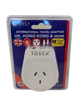 USB A C & Power Adaptor for UK
