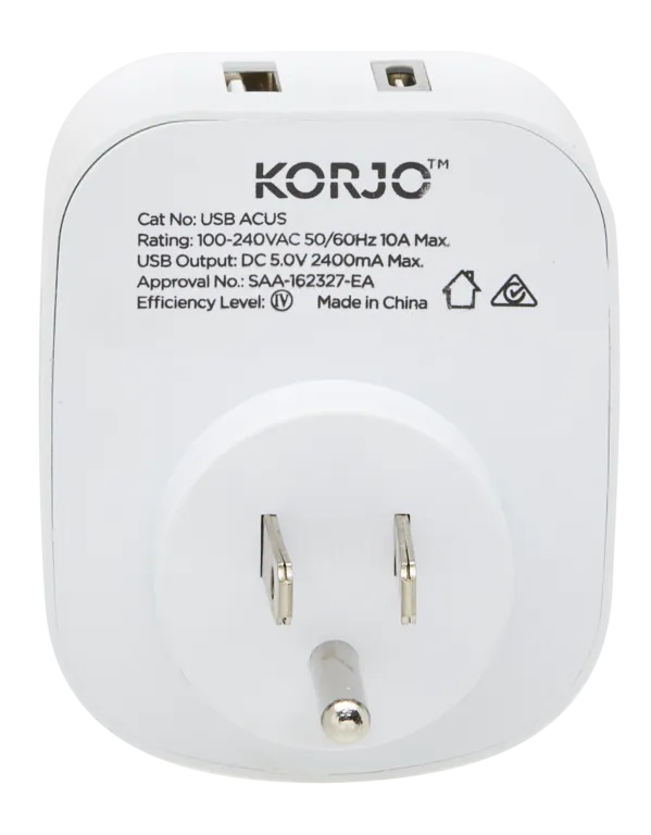 USB A C & Power Adaptor for USA (USB ACUS)