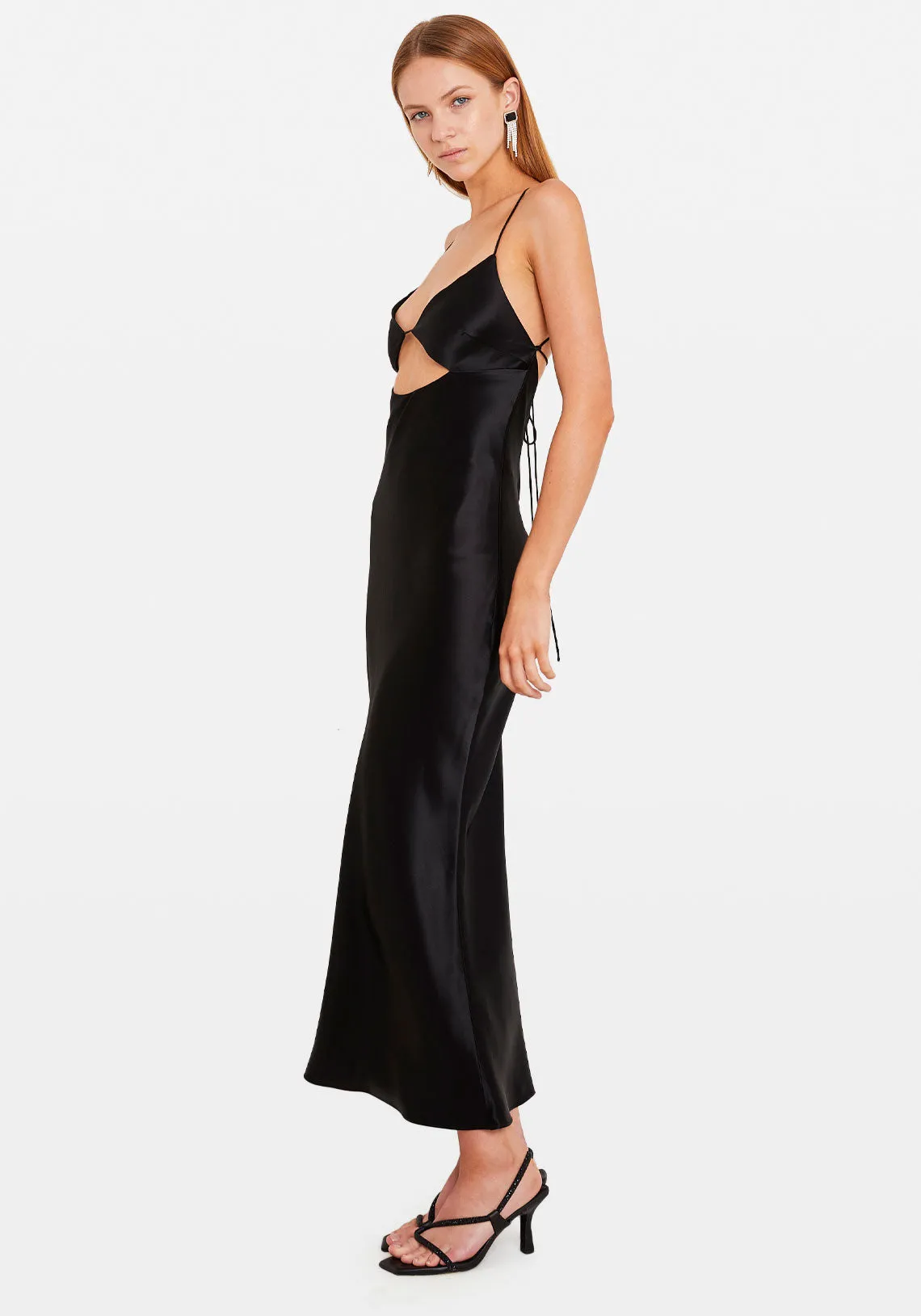 VALERIE MIDI DRESS BLACK