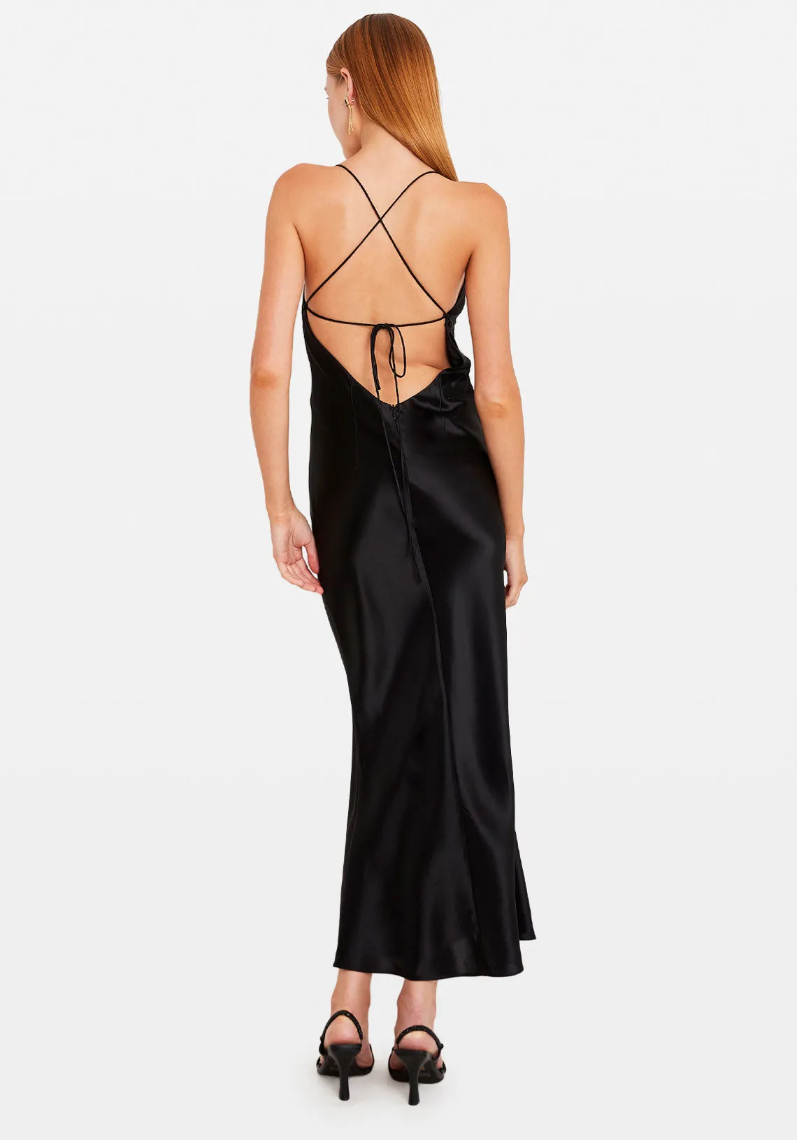 VALERIE MIDI DRESS BLACK