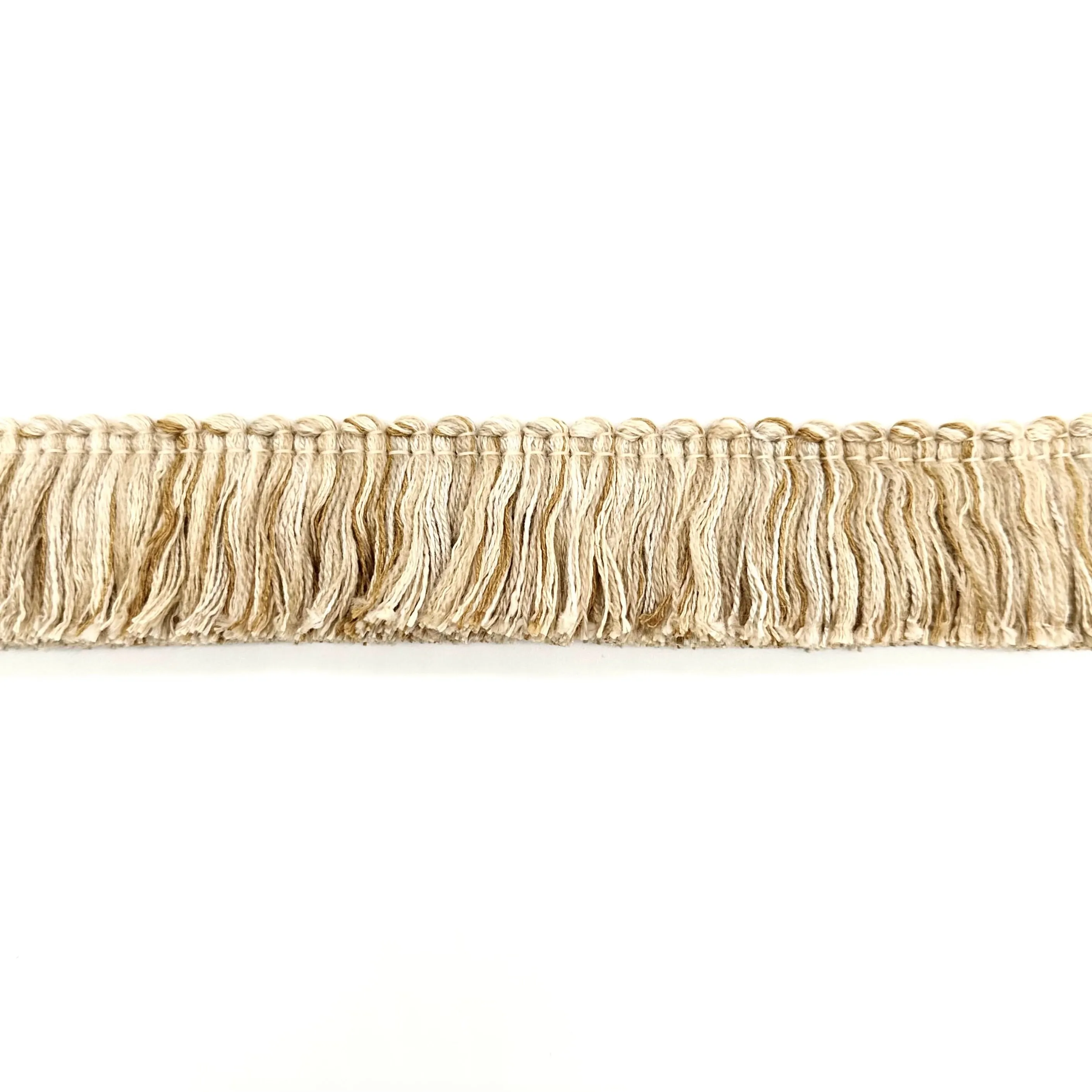 Vanilla Beige High Quality Decorative Brush Fringe Trim by the yard