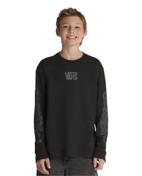 VANS Youth MTE Wavy Dune Long Sleeve T-Shirt Black