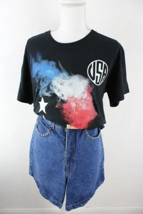 Vintage Black USA T-Shirt (L)