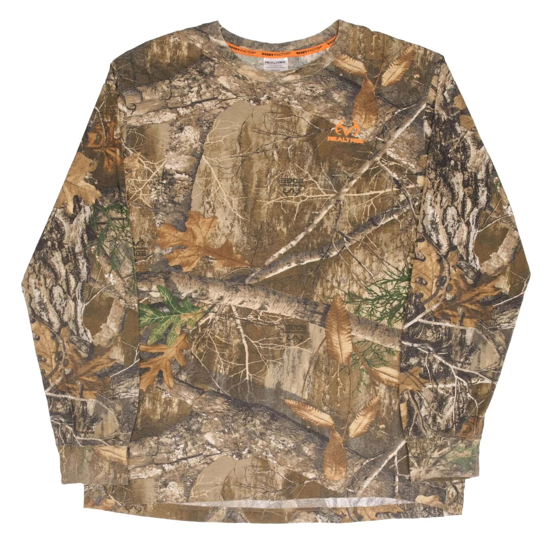 VINTAGE HUNTING REALTREE EDGE CAMO LONG SLEEVE POCKET TEE SHIRT SIZE XL