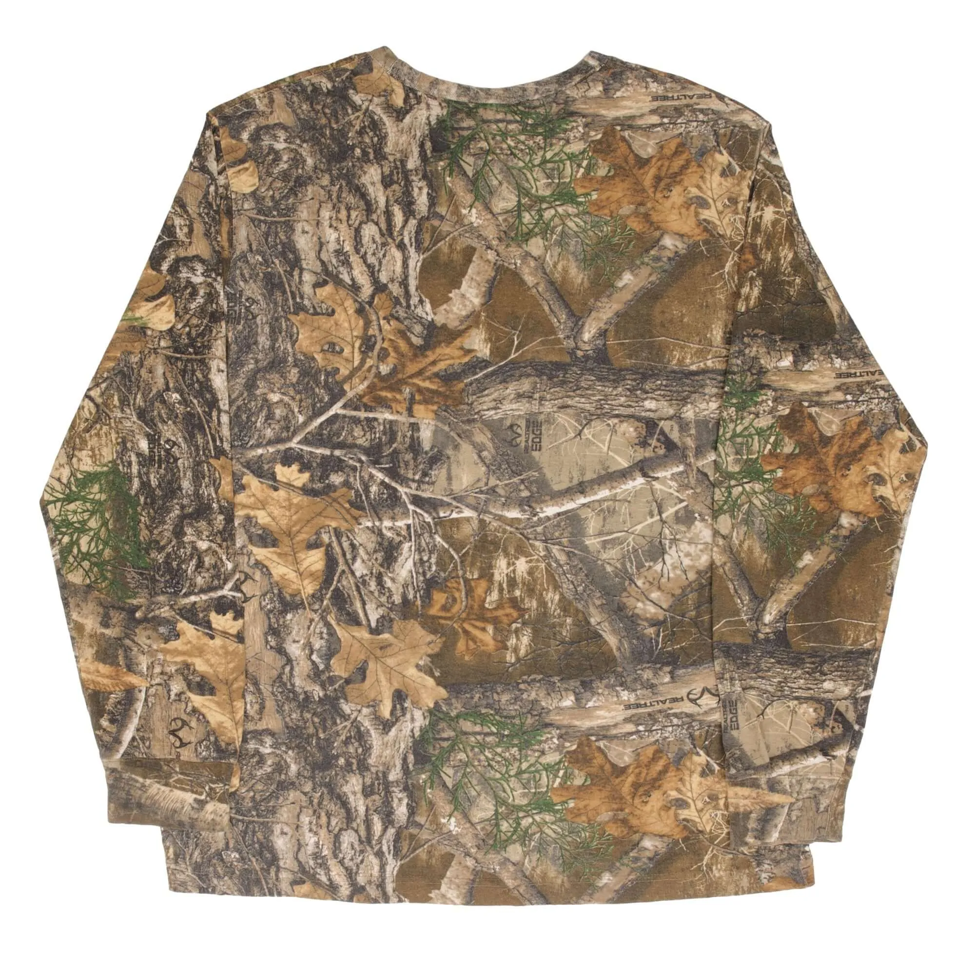 VINTAGE HUNTING REALTREE EDGE CAMO LONG SLEEVE POCKET TEE SHIRT SIZE XL