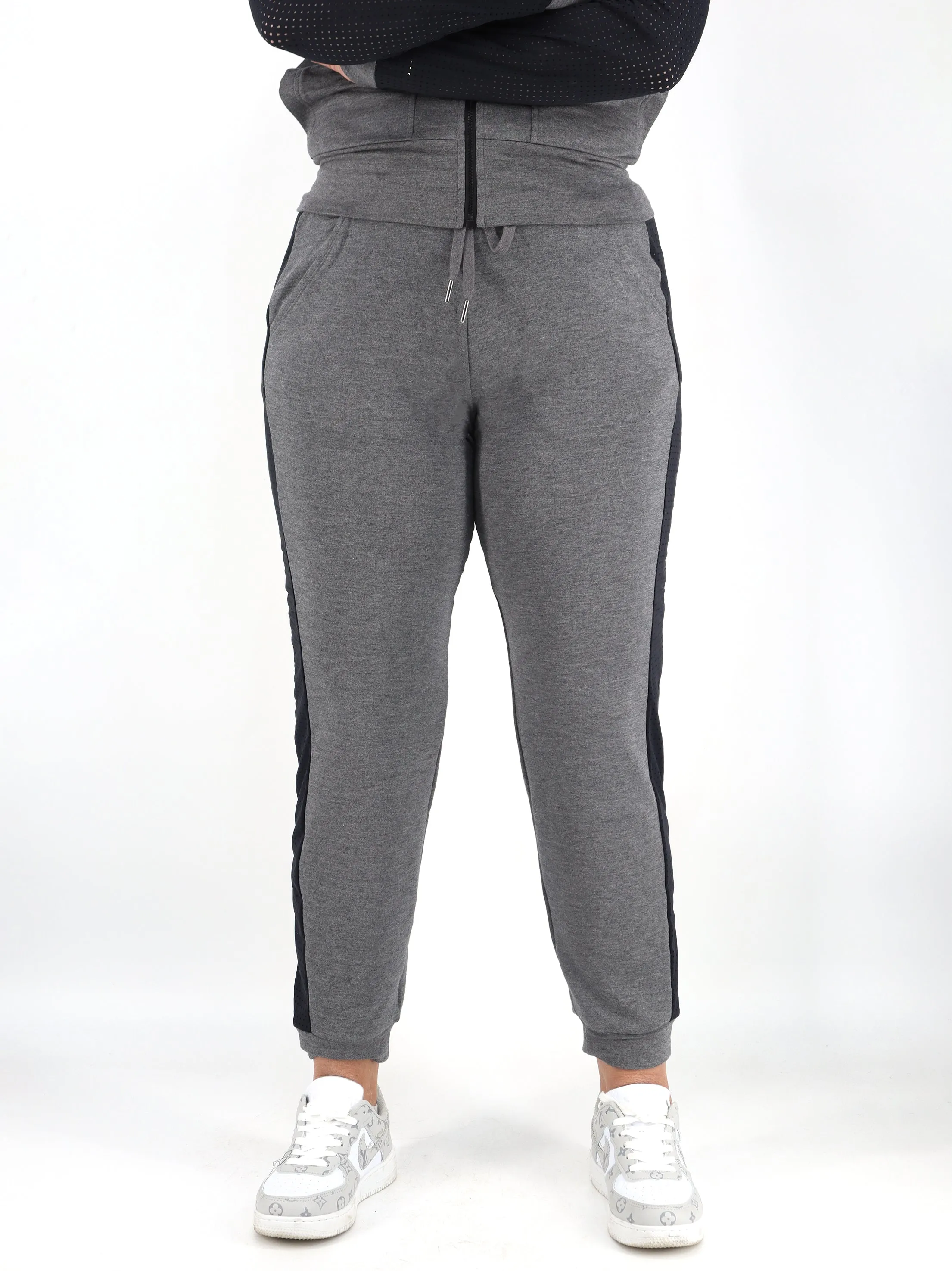 Women's Colorblocked Sweatpants,Grey